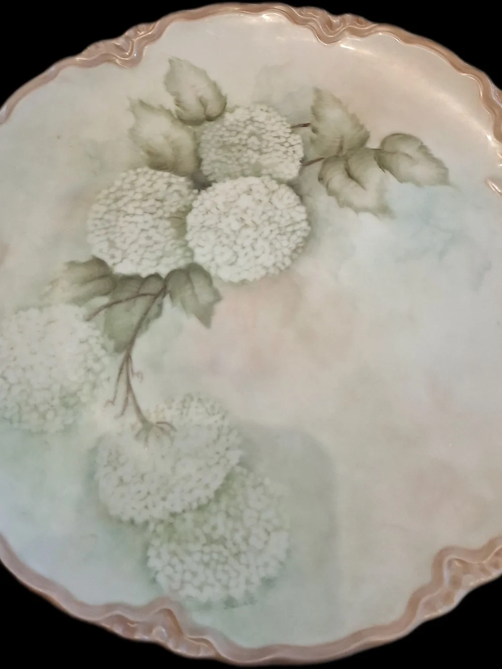 Hand-Painted Hutschenreuther Floral Porcelain Serving Plate